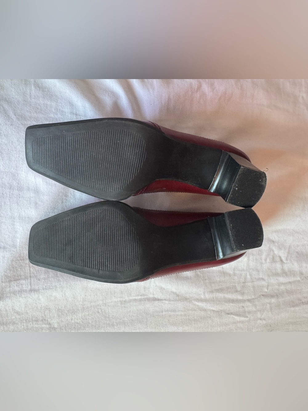 Studio Works Burgundy Pointed Toe Low Heel Shoes